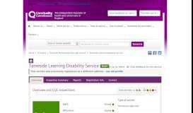 
							         Tameside Learning Disability Service - CQC								  
							    