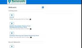 
							         Tameside Webcasting: Home								  
							    