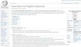 
							         Tamil Nadu Civil Supplies Corporation - Wikipedia								  
							    