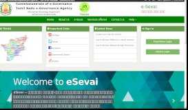 
							         Tamil Nadu eSevai Portal								  
							    