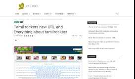 
							         Tamil rockers new URL and Everything about tamilrockers - Myjawab								  
							    
