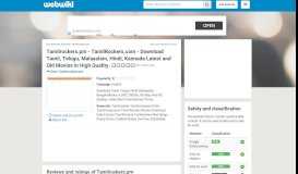 
							         Tamilrockers.pm - Customer Reviews - Webwiki								  
							    