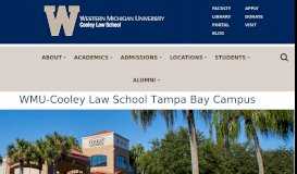 
							         Tampa Bay Campus | WMU Cooley Law School								  
							    