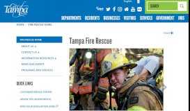 
							         Tampa Fire Rescue | City of Tampa								  
							    