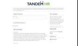 
							         Tandem Management, Inc. Career Opportunities								  
							    