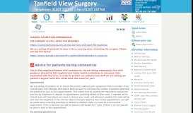 
							         Tanfield View Surgery								  
							    