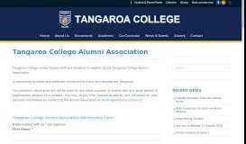 
							         Tangaroa College Alumni Association - Tangaroa College								  
							    