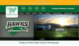 
							         Tanque Verde High School Homepage - Tanque Verde School District								  
							    