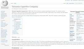 
							         Tanzania Cigarette Company - Wikipedia								  
							    
