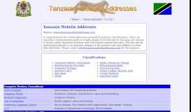 
							         Tanzania Website Addresses								  
							    