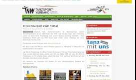 
							         Tanzsport in Nordrhein-Westfalen » » Erreichbarkeit ZWE Portal - TNW								  
							    