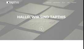 
							         TapThis - Ihre Agentur für mobile App Entwicklung aus Karlsruhe								  
							    