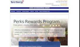 
							         Tara Energy Perks Rewards								  
							    