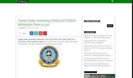 
							         Taraba State University Jalingo | www.tasu.edu.ng Archives ...								  
							    