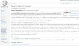 
							         Taraba State University - Wikipedia								  
							    