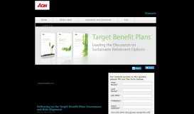 
							         Target Benefit Plans - Aon Hewitt								  
							    