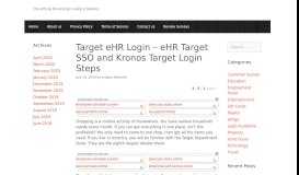 
							         Target eHR Login – eHR Target SSO and Kronos Target ...								  
							    