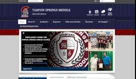 
							         Tarpon Springs Middle / Homepage - Pinellas County Schools								  
							    
