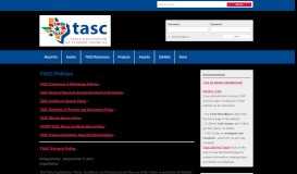 
							         TASC Policies - Texas Association of Student Councils								  
							    