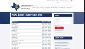 
							         TASPA Disrict I Employment Sites - Texas Association of School ...								  
							    