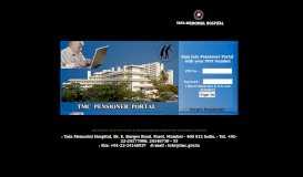 
							         Tata Memorial Hospital- PENSIONER PORTAL - Tata Memorial Centre								  
							    