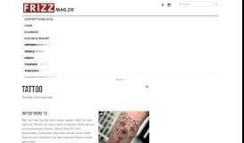 
							         Tattoo FRIZZ - Das Stadt- und Kulturmagazin & Online-Portal für ...								  
							    