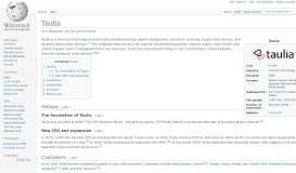 
							         Taulia - Wikipedia								  
							    