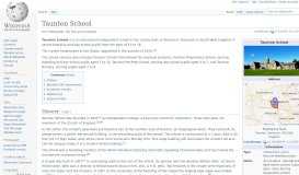 
							         Taunton School - Wikipedia								  
							    