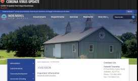 
							         Tax Assessor | Holmdel Township, NJ - Official Website								  
							    
