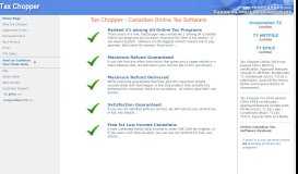 
							         Tax Chopper - Canadian Tax Software | Online Tax Software ...								  
							    