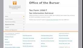 
							         Tax Form 1098-T | Office of the Bursar - UTK Bursar's Office								  
							    