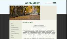 
							         Tax Information - Juneau County								  
							    