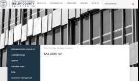 
							         Tax Look-Up | Shelby County Trustee, TN - Official Website								  
							    