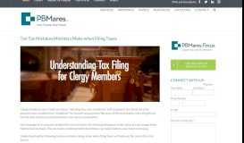 
							         Tax Mistakes Ministers | Quarterly Tax Estimates | Nonprofit CPA |								  
							    