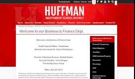 
							         Tax Office – Business and Finance – Huffman Independent School ...								  
							    