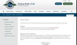 
							         Tax Office / Payment Options - Galena Park ISD								  
							    