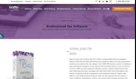 
							         Tax Software Powered By TaxWise | Sigma 1040-TW - Sigma Tax Pro								  
							    