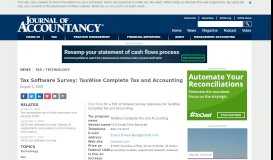 
							         Tax Software Survey: TaxWise Complete Tax and Accounting								  
							    