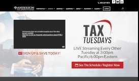 
							         Tax Tuesdays - Anderson Business Advisors								  
							    