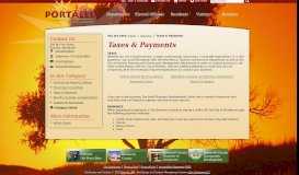 
							         Taxes & Payments / Portales, NM								  
							    