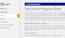 
							         Taxi Access Program - Pace Bus								  
							    