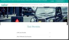 
							         Taxi Permits | Saba Parking - Indigo) | Parking								  
							    