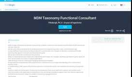 
							         Taxonomy Functional Consultant - TCS iBegin								  
							    