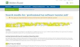 
							         TaxWise® Online™ | Wolters Kluwer								  
							    