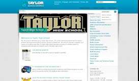 
							         Taylor High School - Taylor School District								  
							    
