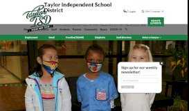 
							         Taylor Independent School District								  
							    