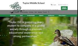 
							         Taylor Middle School								  
							    