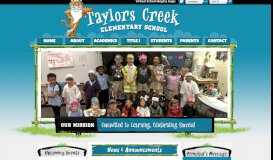 
							         Taylors Creek Elementary School								  
							    