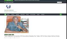 
							         Tayo Akpata University of Education ready for take-off in Edo, says ...								  
							    
