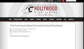 
							         TCA Tutoring at Selma Elementary School (Dovlatian) | Hollywood ...								  
							    